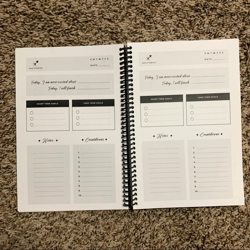 💜 Four-Month Undated Daily Planner for Sagittarius